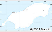 Silver Style Simple Map of Rota