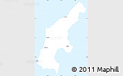 Classic Style Simple Map of Saipan, single color outside