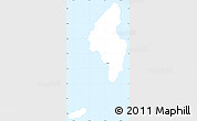 Gray Simple Map of Tinian, single color outside
