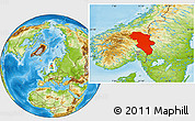 Physical Location Map of Hedmark