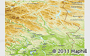 Physical Panoramic Map of Hedmark