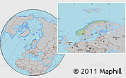 Savanna Style Location Map of Norway, gray outside