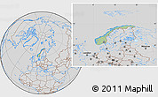 Savanna Style Location Map of Norway, lighten, desaturated