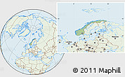 Savanna Style Location Map of Norway, lighten