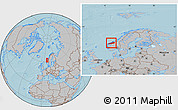 Gray Location Map of More og Romsdal, within the entire country, hill shading