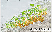 Physical Map of More og Romsdal, lighten, semi-desaturated