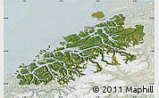 Satellite Map of More og Romsdal, lighten