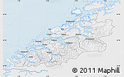 Silver Style Map of More og Romsdal, single color outside