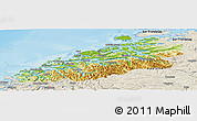 Physical Panoramic Map of More og Romsdal, shaded relief outside