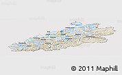 Shaded Relief Panoramic Map of More og Romsdal, cropped outside