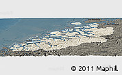 Shaded Relief Panoramic Map of More og Romsdal, darken
