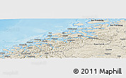 Shaded Relief Panoramic Map of More og Romsdal