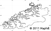 Blank Simple Map of More og Romsdal, cropped outside