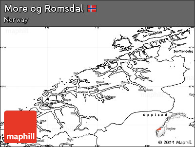 Blank Simple Map of More Og Romsdal