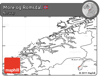 Blank Simple Map of More Og Romsdal