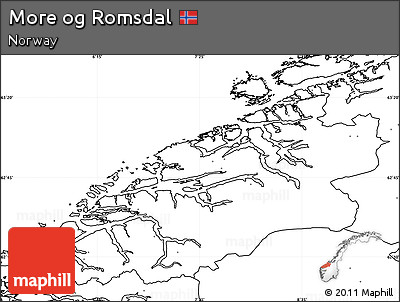 Blank Simple Map of More Og Romsdal, no labels