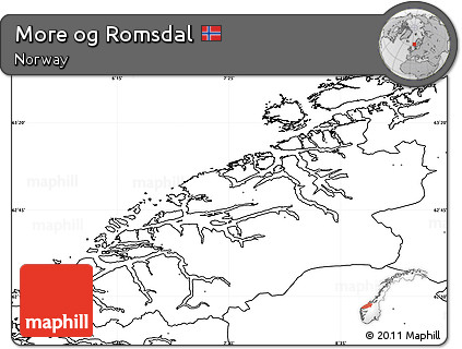 Blank Simple Map of More Og Romsdal, no labels