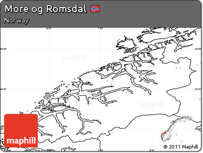 Blank Simple Map of More Og Romsdal, no labels