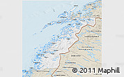 Classic Style 3D Map of Nordland