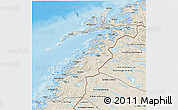 Shaded Relief 3D Map of Nordland