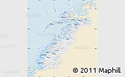 Classic Style Map of Nordland, single color outside