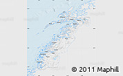 Silver Style Map of Nordland, single color outside
