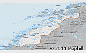 Gray Panoramic Map of Nordland