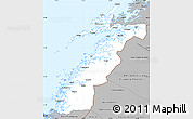 Gray Simple Map of Nordland