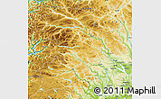 Physical Map of Oppland