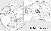 Blank Location Map of Oslo