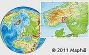 Physical Location Map of Oslo