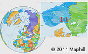 Political Location Map of Oslo