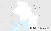 Silver Style Simple Map of Oslo
