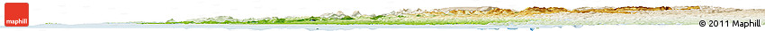 Physical Horizon Map of Rogaland, lighten