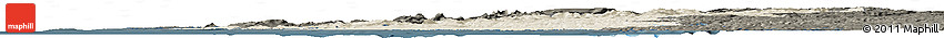 Shaded Relief Horizon Map of Rogaland, darken Shaded Relief Horizon Map of Rogaland, darken