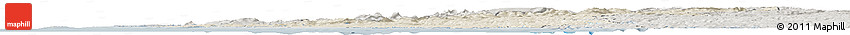 Shaded Relief Horizon Map of Rogaland, semi-desaturated Shaded Relief Horizon Map of Rogaland, semi-desaturated