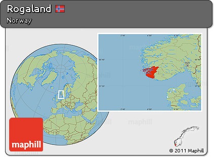 Savanna Style Location Map of Rogaland