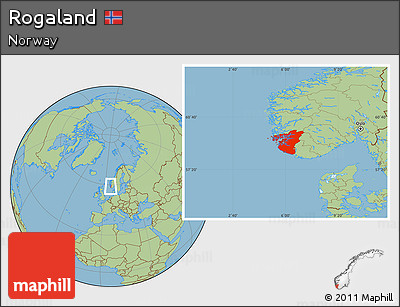Savanna Style Location Map of Rogaland