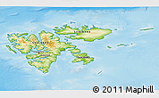 Physical 3D Map of Svalbard