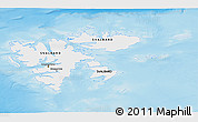 Physical 3D Map of Svalbard, single color outside