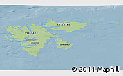 Savanna Style 3D Map of Svalbard, single color outside
