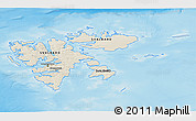 Shaded Relief 3D Map of Svalbard