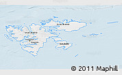 Silver Style 3D Map of Svalbard