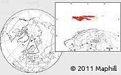 Blank Location Map of Svalbard