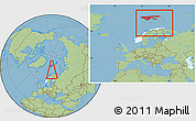 Savanna Style Location Map of Svalbard, highlighted country, within the entire country