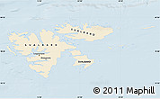 Classic Style Map of Svalbard, single color outside