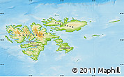 Physical Map of Svalbard