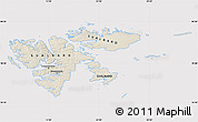 Shaded Relief Map of Svalbard, cropped outside