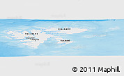 Physical Panoramic Map of Svalbard, single color outside