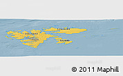 Savanna Style Panoramic Map of Svalbard
